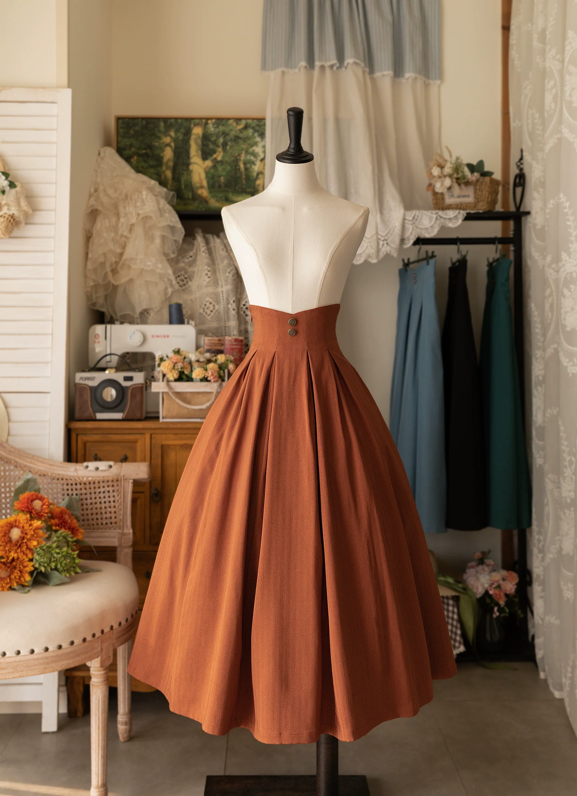Forest basket - Classic Elegant Lolita SK Spring Autumn Versatile Skirt - Image 3
