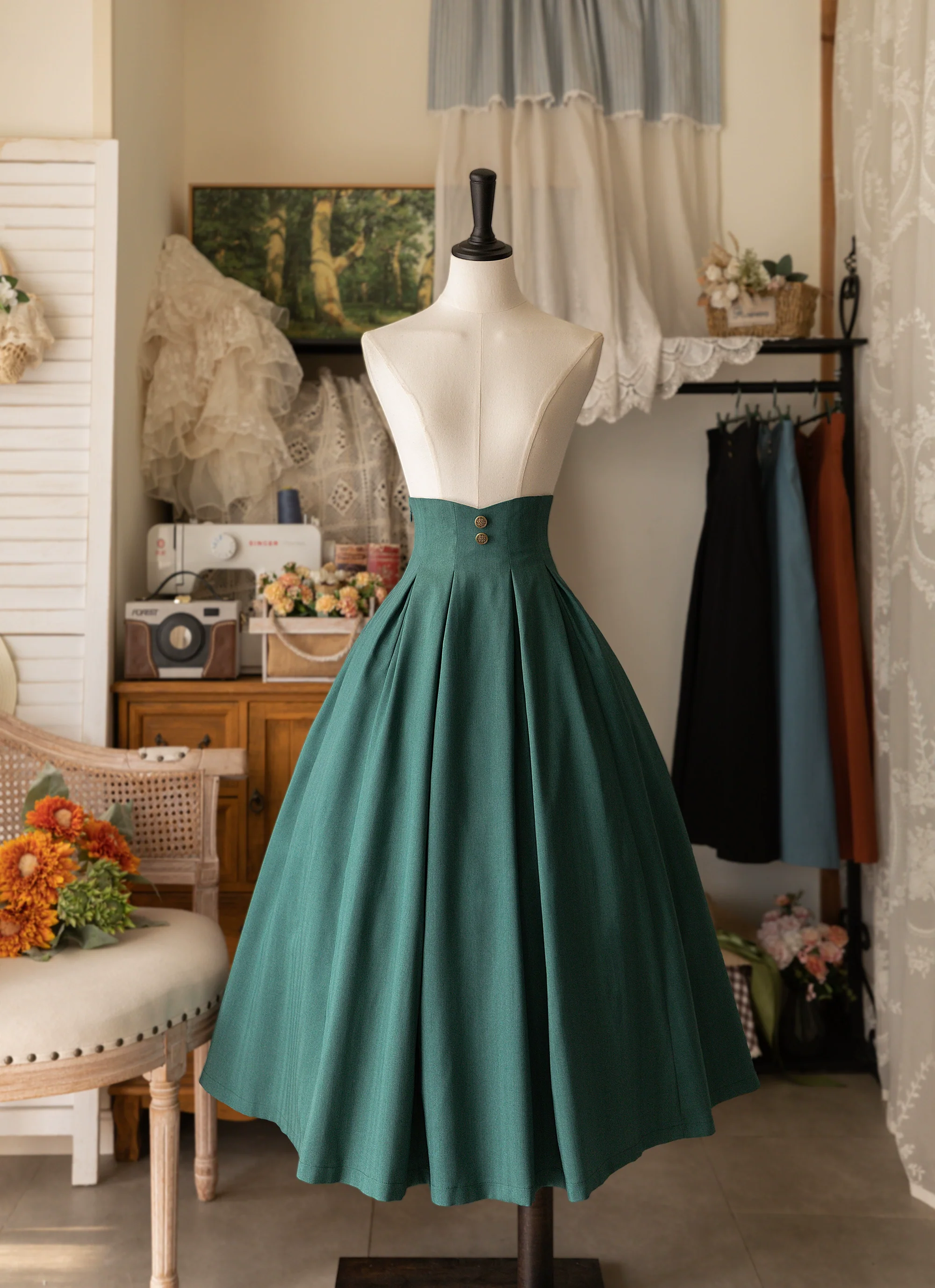 Forest basket - Classic Elegant Lolita SK Spring Autumn Versatile Skirt - Image 8