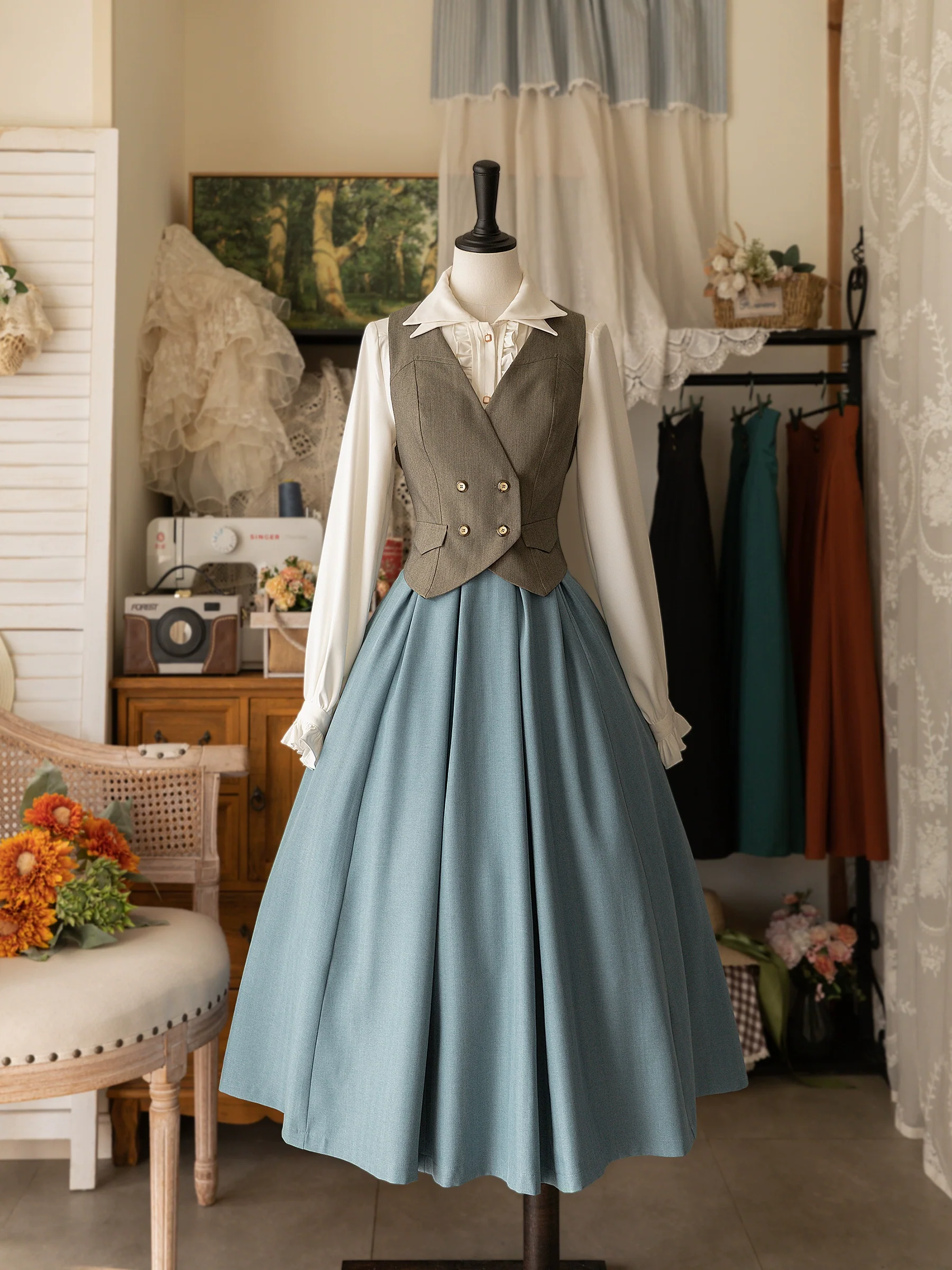Forest basket - Classic Elegant Lolita SK Spring Autumn Versatile Skirt - Image 9