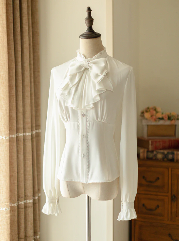 South of the Forest - Vintage Lolita Halter JSK Dress, French Style Blouse - Image 20