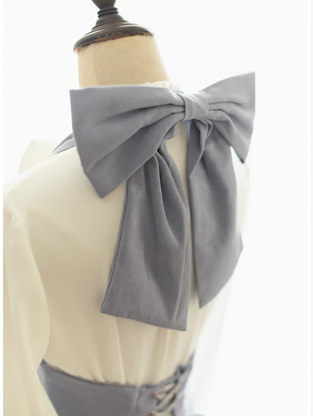 South of the Forest - Vintage Lolita Halter JSK Dress, French Style Blouse - Image 23