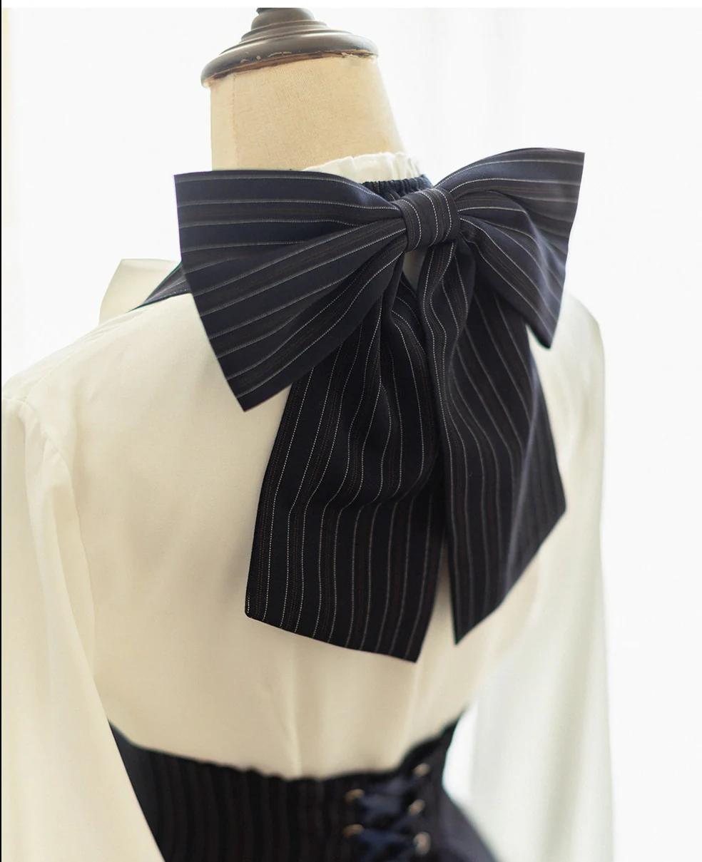 South of the Forest - Vintage Lolita Halter JSK Dress, French Style Blouse - Image 24