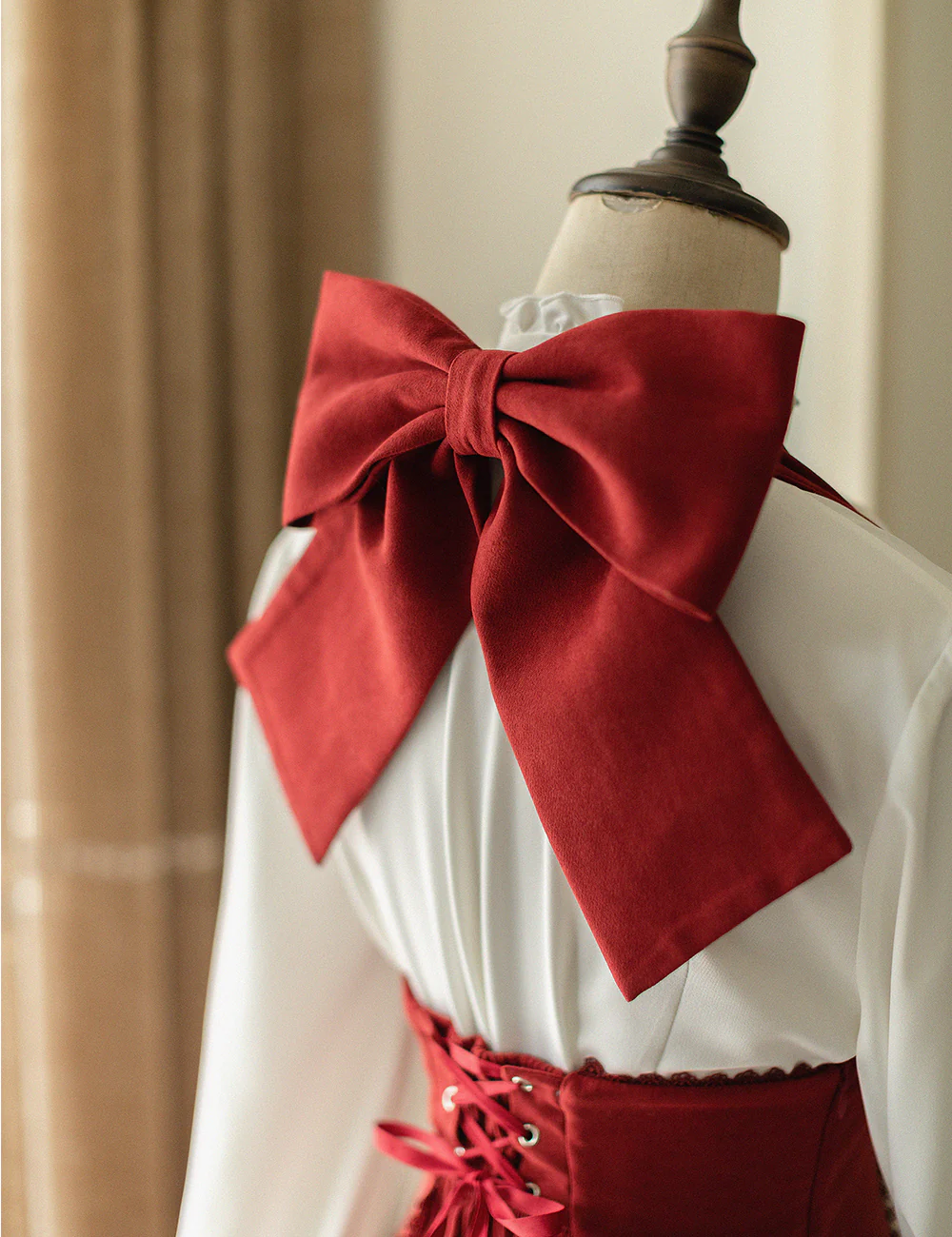 South of the Forest - Vintage Lolita Halter JSK Dress, French Style Blouse - Image 25