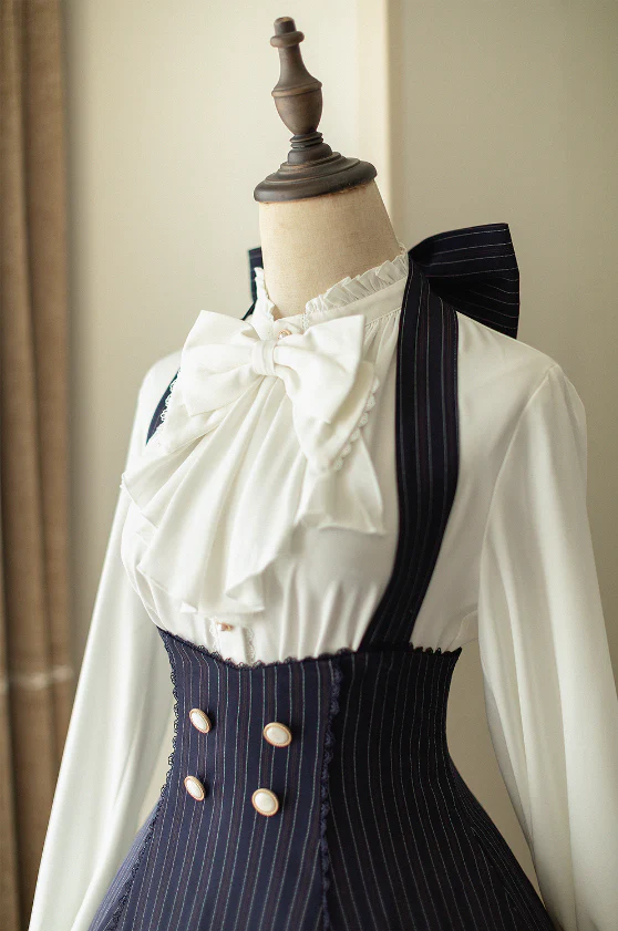 South of the Forest - Vintage Lolita Halter JSK Dress, French Style Blouse - Image 26