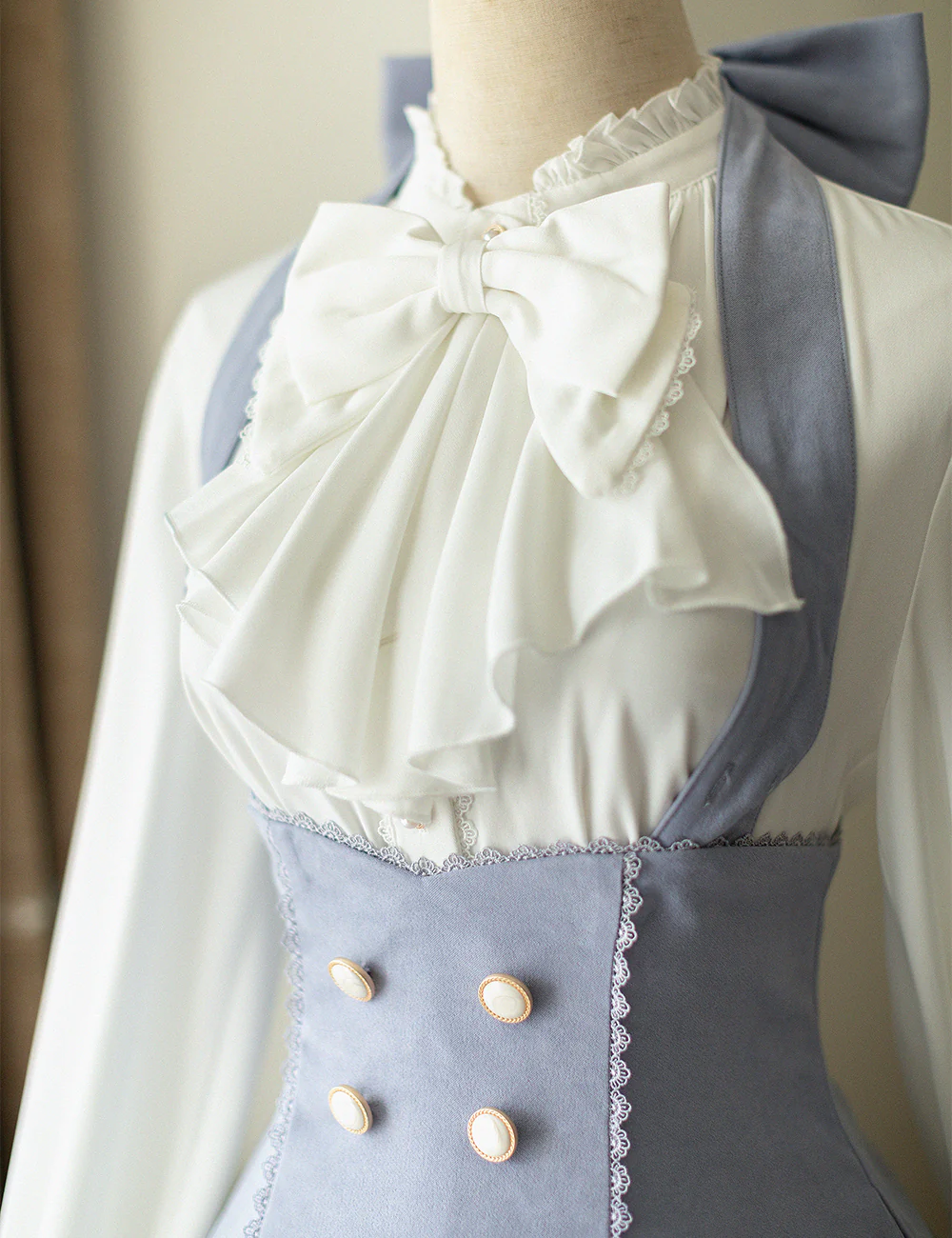 South of the Forest - Vintage Lolita Halter JSK Dress, French Style Blouse - Image 28