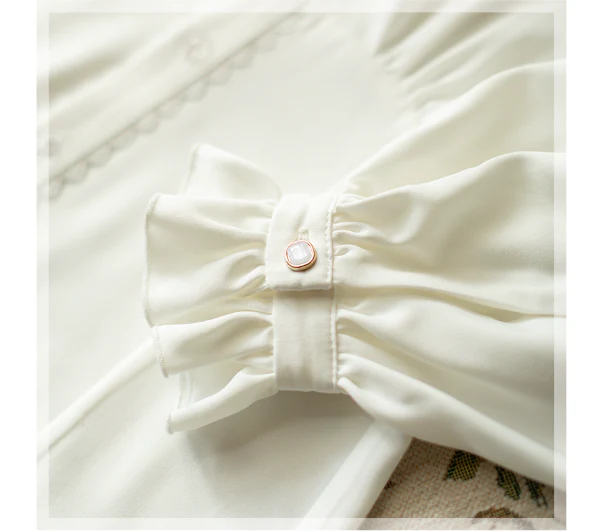 South of the Forest - Vintage Lolita Halter JSK Dress, French Style Blouse - Image 36
