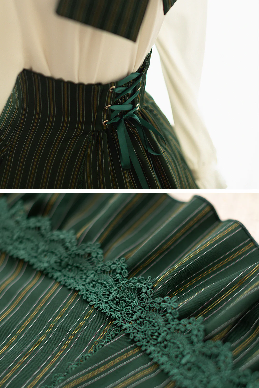 South of the Forest - Vintage Lolita Halter JSK Dress, French Style Blouse - Image 38