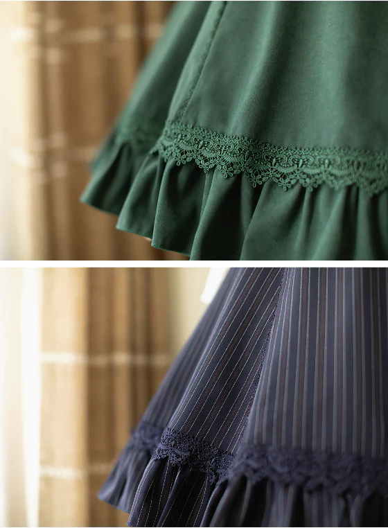 South of the Forest - Vintage Lolita Halter JSK Dress, French Style Blouse - Image 39