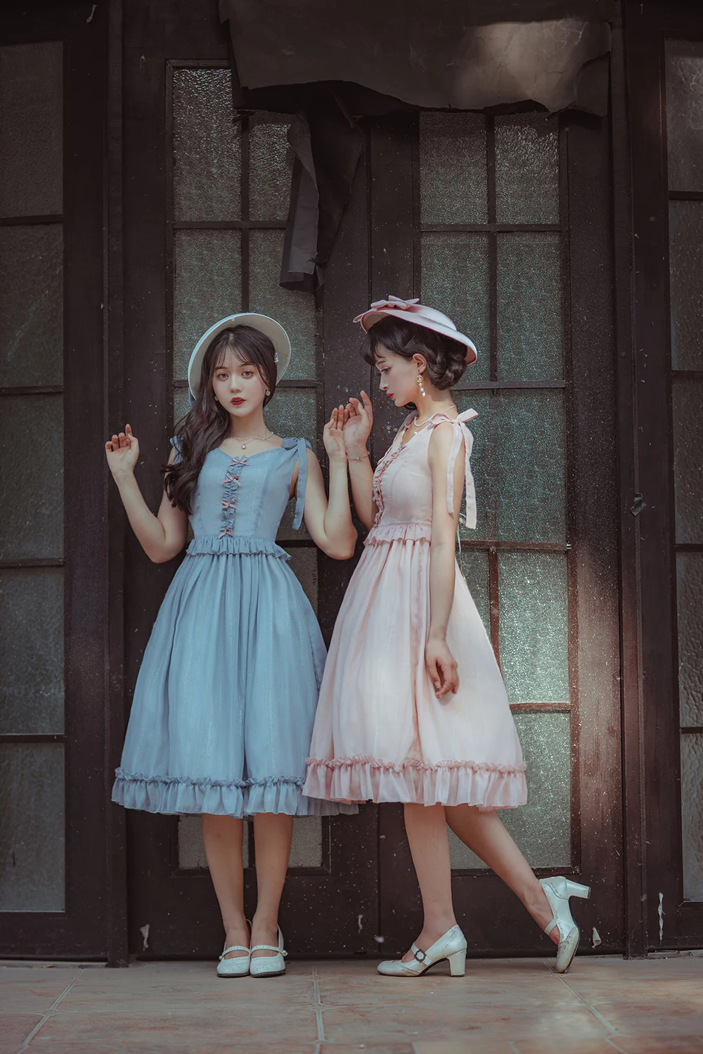 Miss point - Rhine Riverside - French Vintage Chiffon Lolita JSK - Image 12