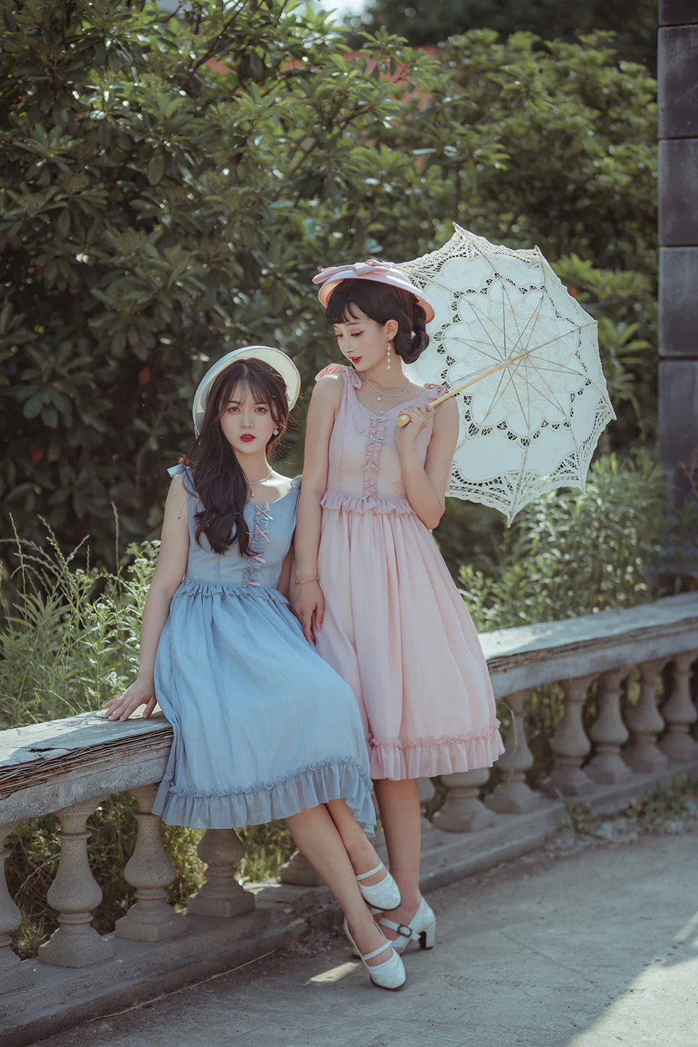 Miss point - Rhine Riverside - French Vintage Chiffon Lolita JSK - Image 14
