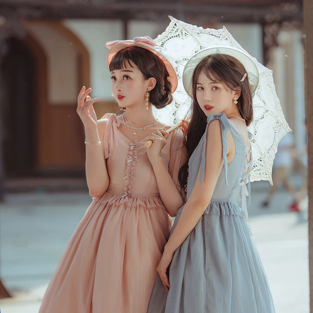Miss point - Rhine Riverside - French Vintage Chiffon Lolita JSK - Image 15