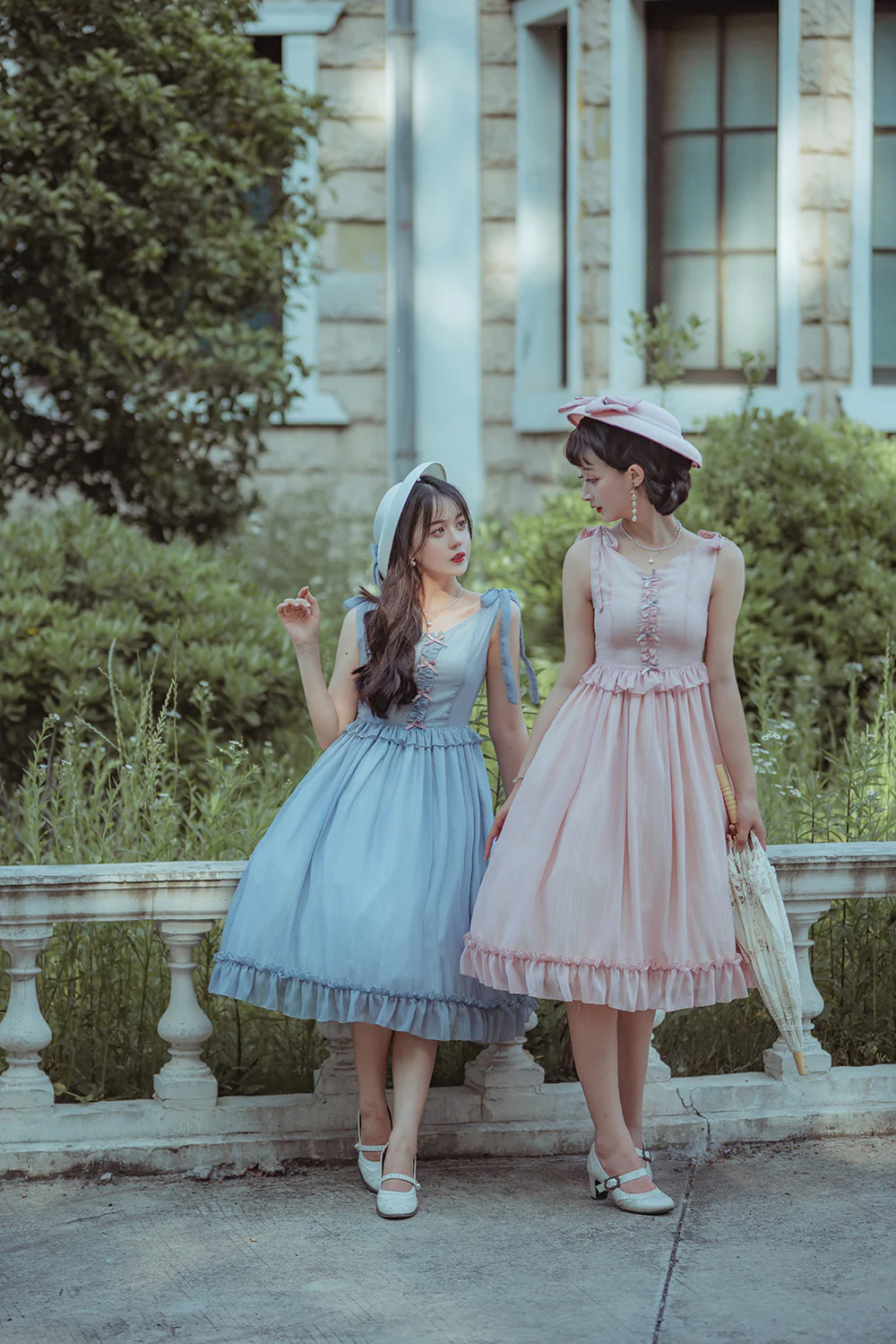 Miss point - Rhine Riverside - French Vintage Chiffon Lolita JSK - Image 16