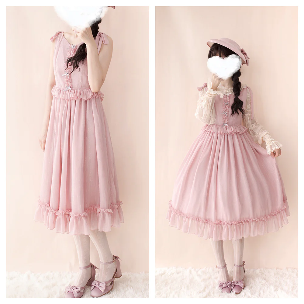 Miss point - Rhine Riverside - French Vintage Chiffon Lolita JSK - Image 28