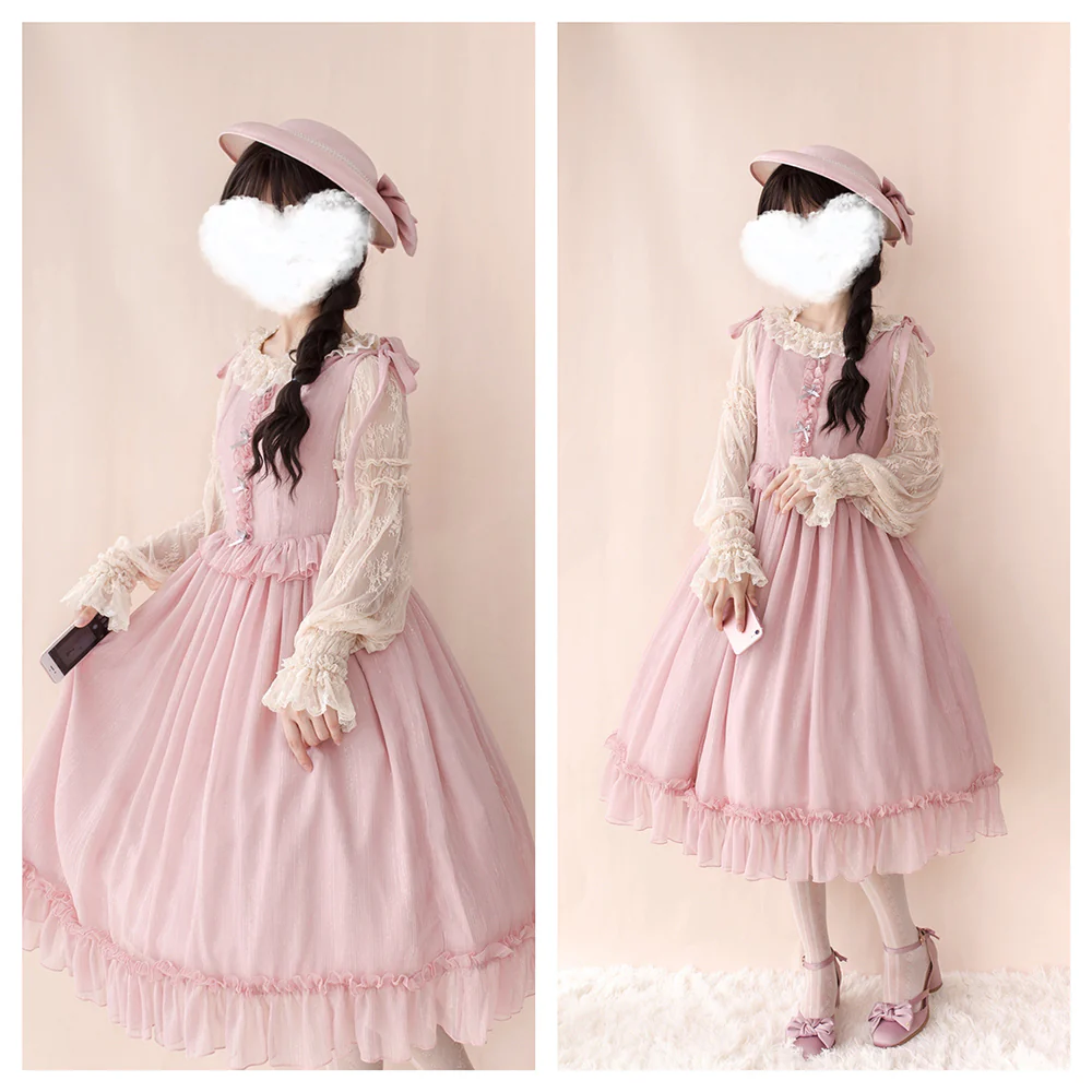 Miss point - Rhine Riverside - French Vintage Chiffon Lolita JSK - Image 29