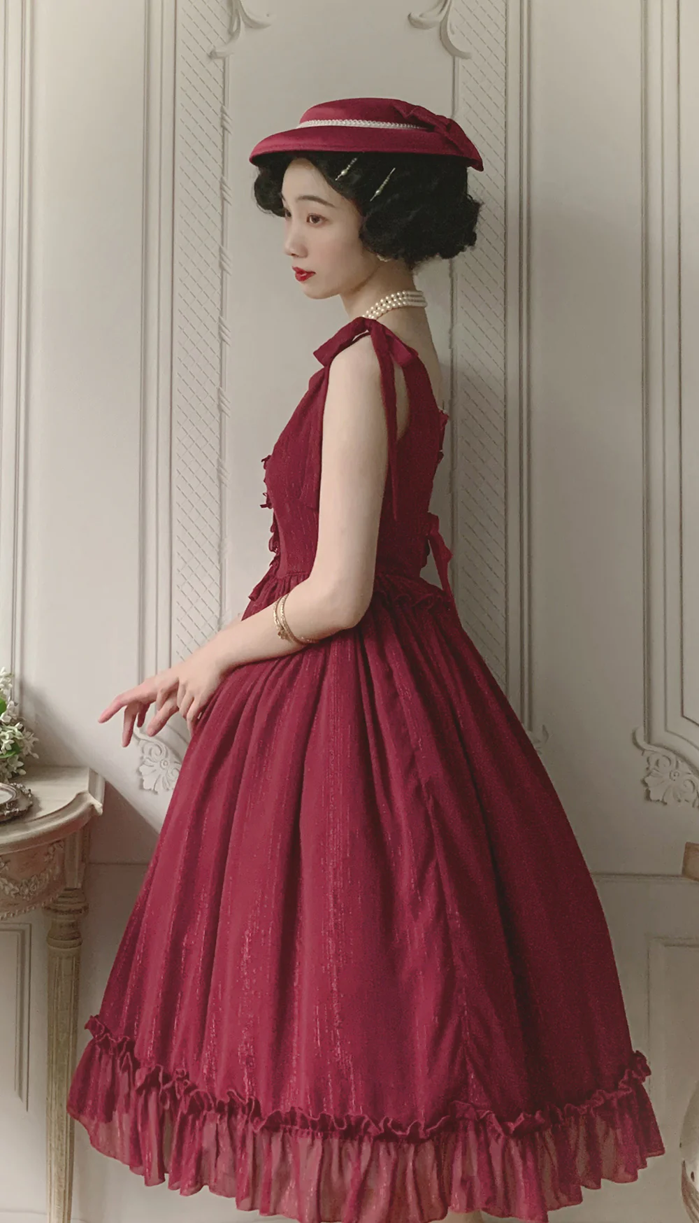 Miss point - Rhine Riverside - French Vintage Chiffon Lolita JSK - Image 34