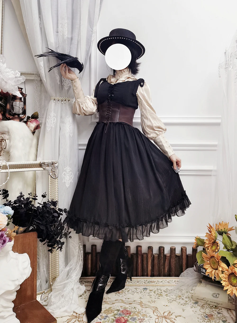 Miss point - Rhine Riverside - French Vintage Chiffon Lolita JSK - Image 38