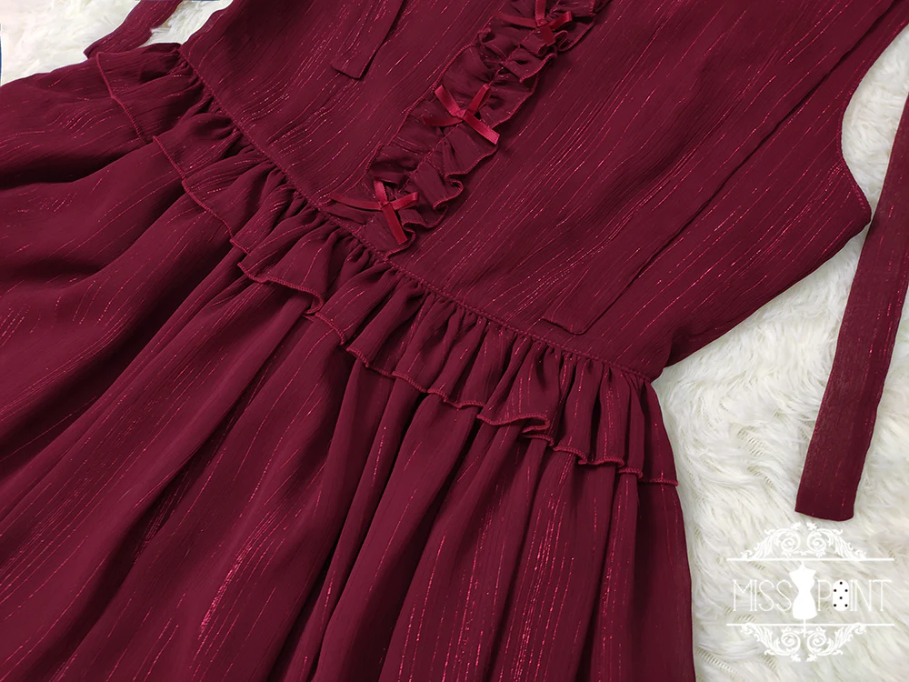 Miss point - Rhine Riverside - French Vintage Chiffon Lolita JSK - Image 46