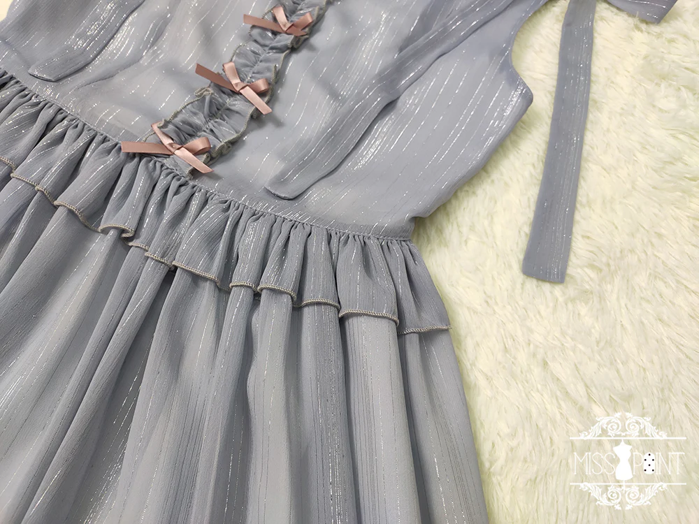 Miss point - Rhine Riverside - French Vintage Chiffon Lolita JSK - Image 48
