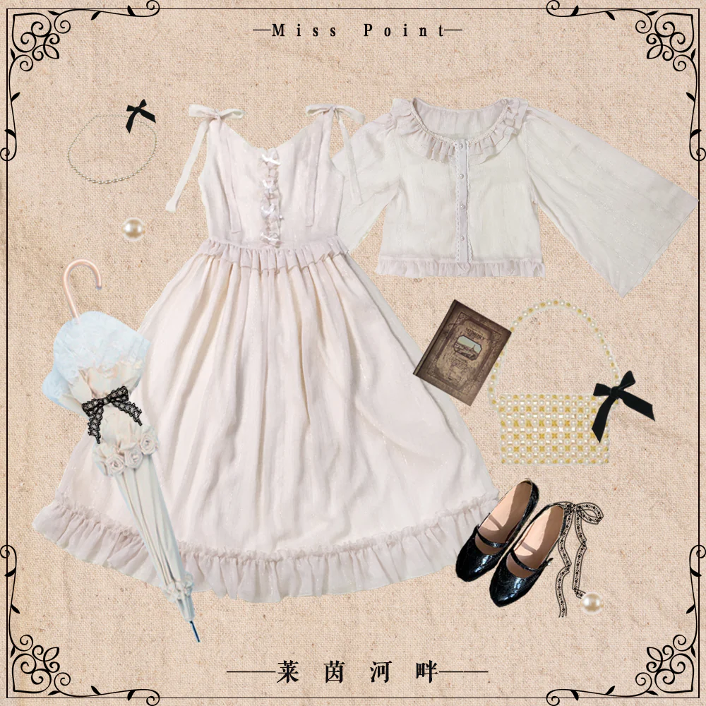Miss point - Rhine Riverside - French Vintage Chiffon Lolita JSK - Image 56