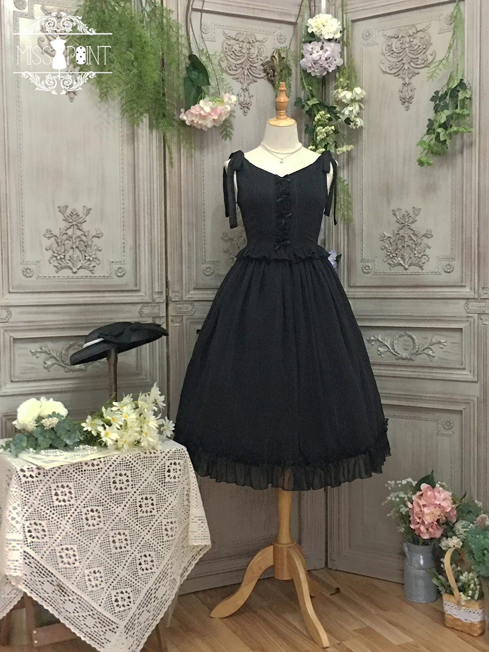 Miss point - Rhine Riverside - French Vintage Chiffon Lolita JSK - Image 61
