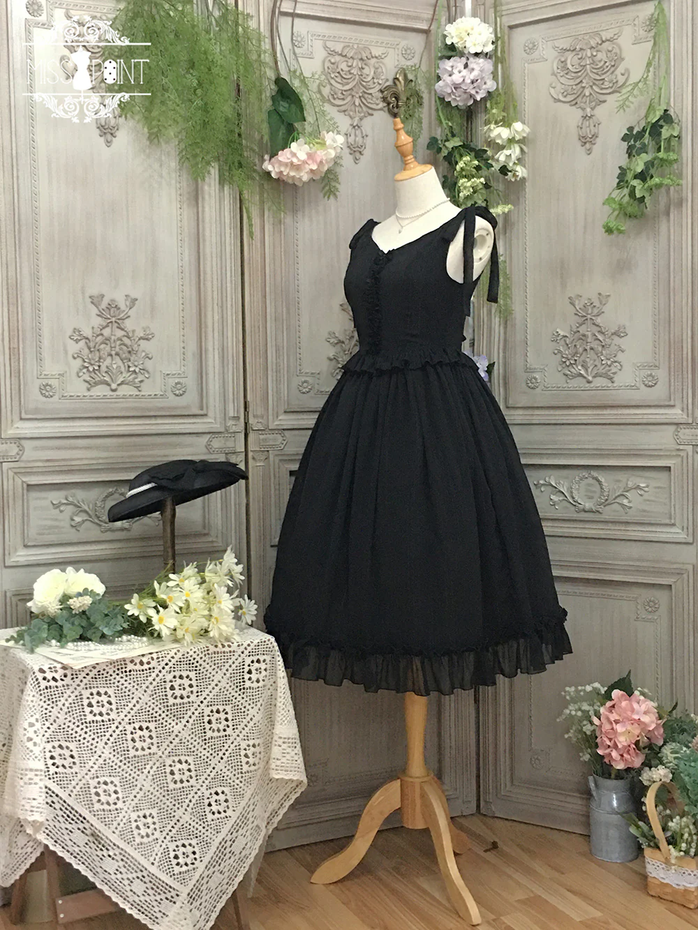 Miss point - Rhine Riverside - French Vintage Chiffon Lolita JSK - Image 63