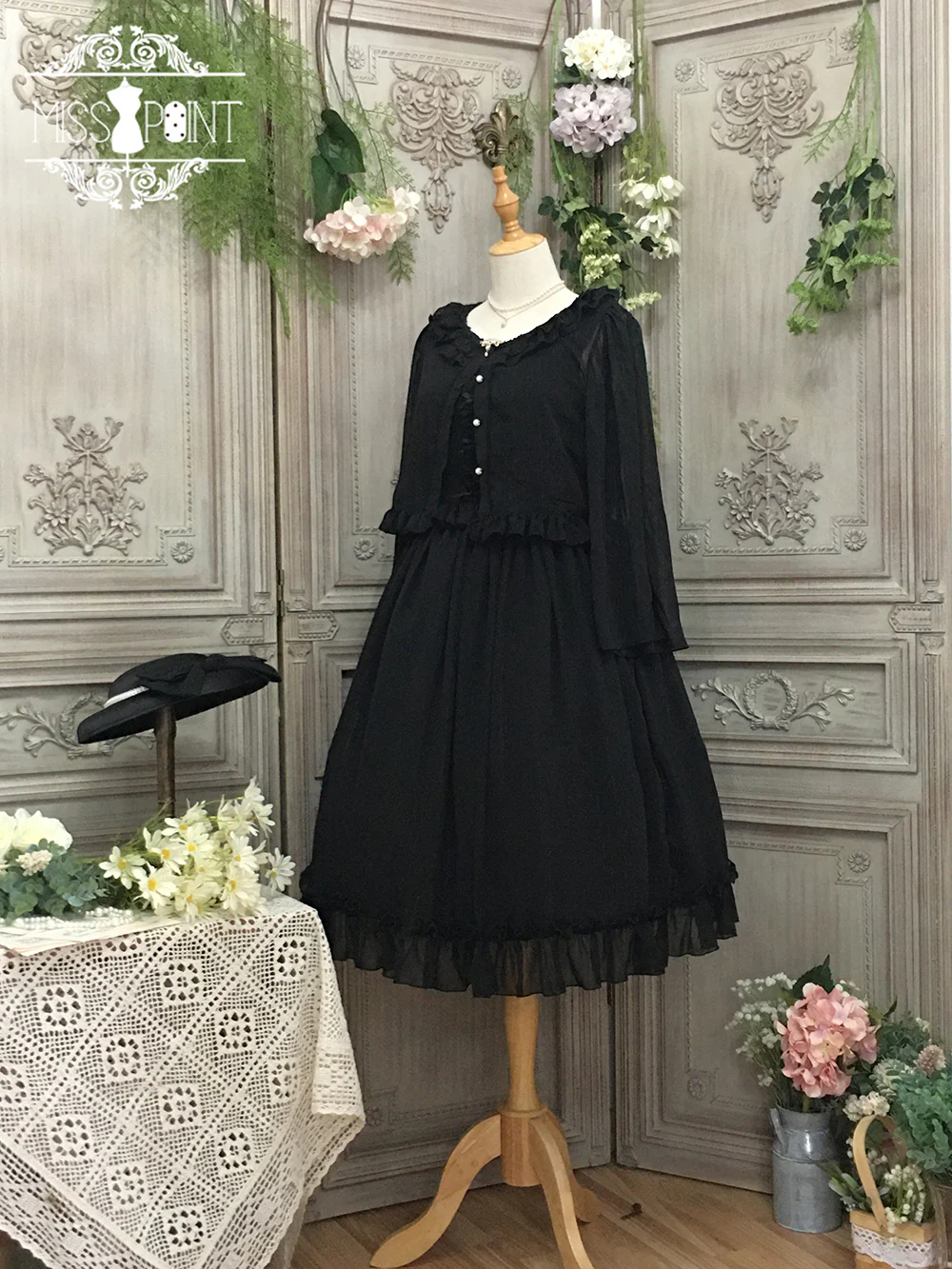 Miss point - Rhine Riverside - French Vintage Chiffon Lolita JSK - Image 64