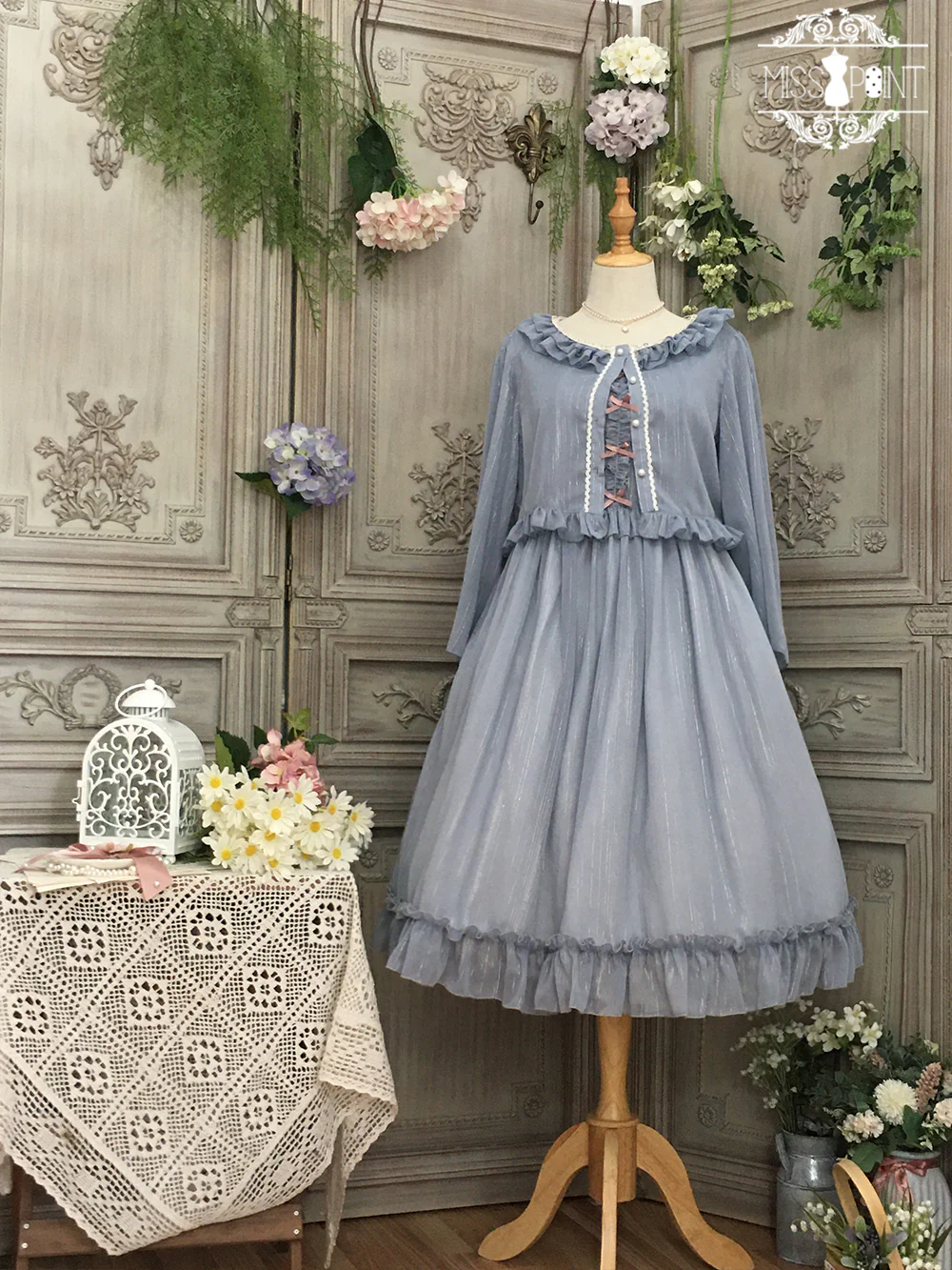 Miss point - Rhine Riverside - French Vintage Chiffon Lolita JSK - Image 66