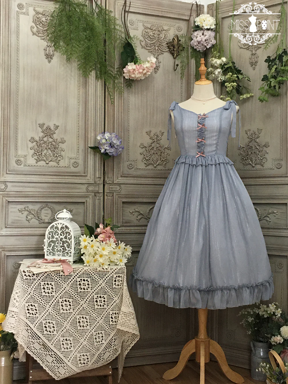 Miss point - Rhine Riverside - French Vintage Chiffon Lolita JSK - Image 67