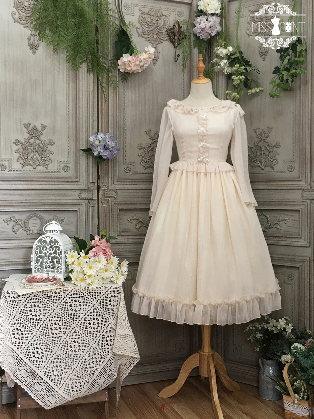 Miss point - Rhine Riverside - French Vintage Chiffon Lolita JSK - Image 70