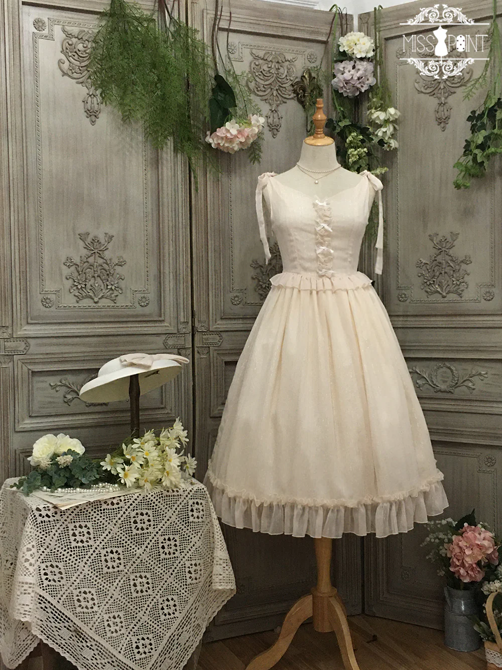 Miss point - Rhine Riverside - French Vintage Chiffon Lolita JSK - Image 71