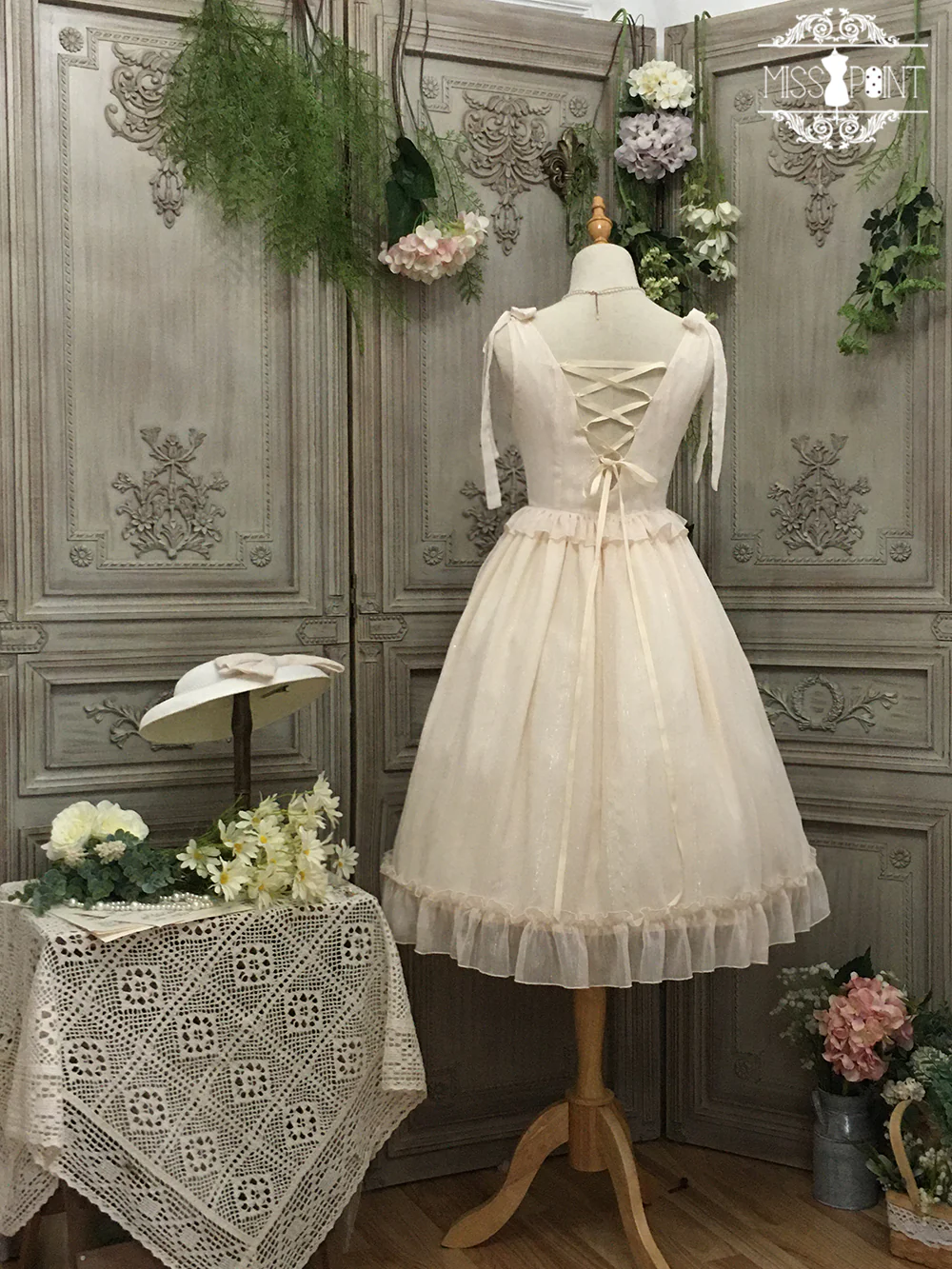 Miss point - Rhine Riverside - French Vintage Chiffon Lolita JSK - Image 72