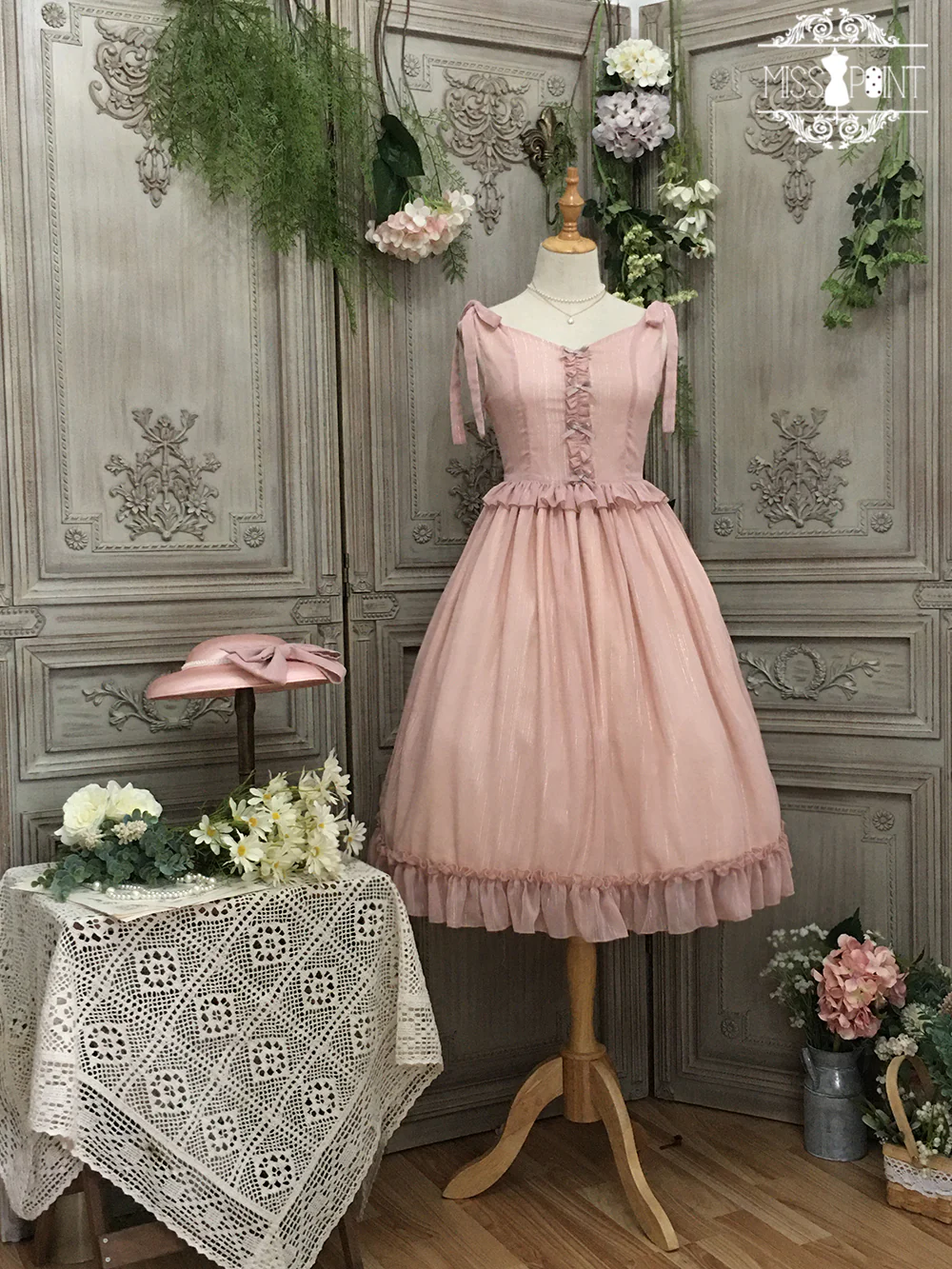 Miss point - Rhine Riverside - French Vintage Chiffon Lolita JSK - Image 73