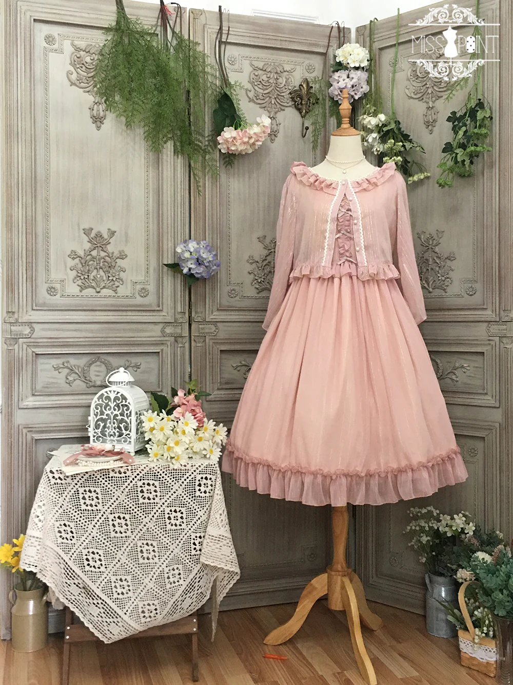 Miss point - Rhine Riverside - French Vintage Chiffon Lolita JSK - Image 75