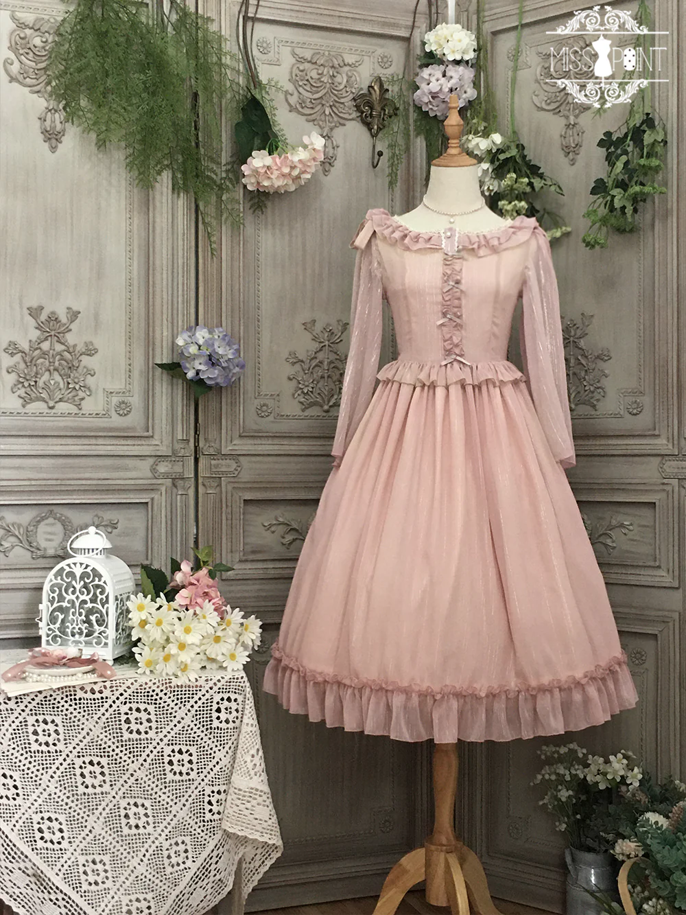 Miss point - Rhine Riverside - French Vintage Chiffon Lolita JSK - Image 76
