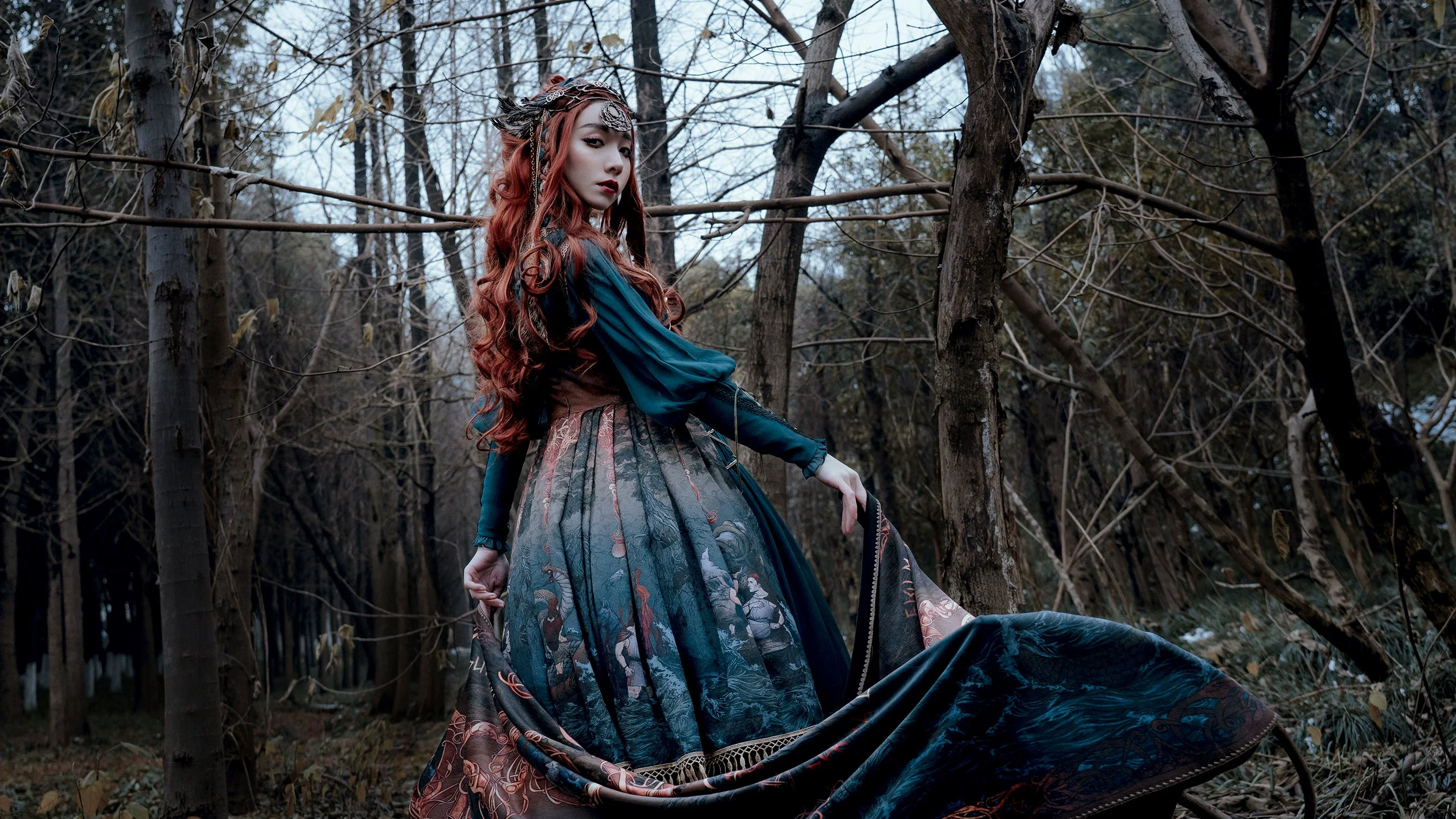 Ragnarok - Nordic Style Loki Lolita JSK SK Dress - Image 14
