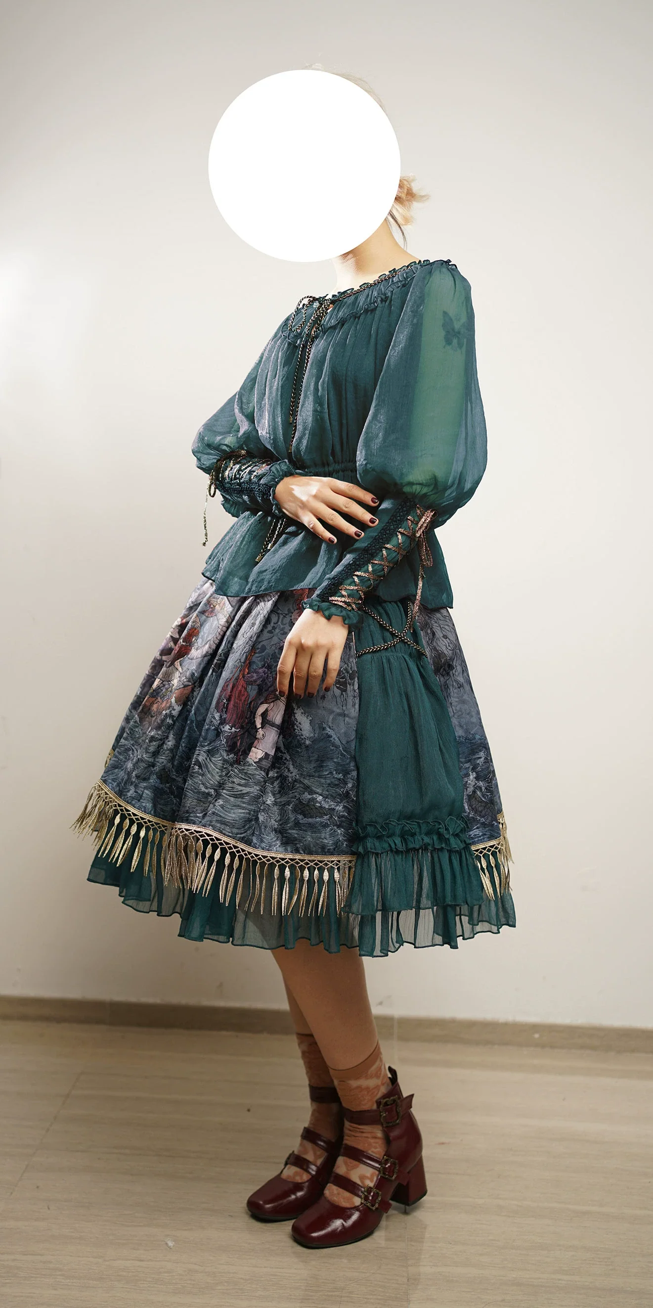 Ragnarok - Nordic Style Loki Lolita JSK SK Dress - Image 31