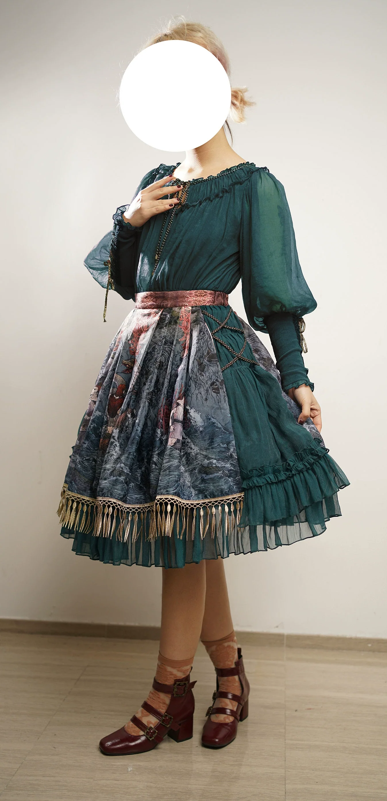 Ragnarok - Nordic Style Loki Lolita JSK SK Dress - Image 33