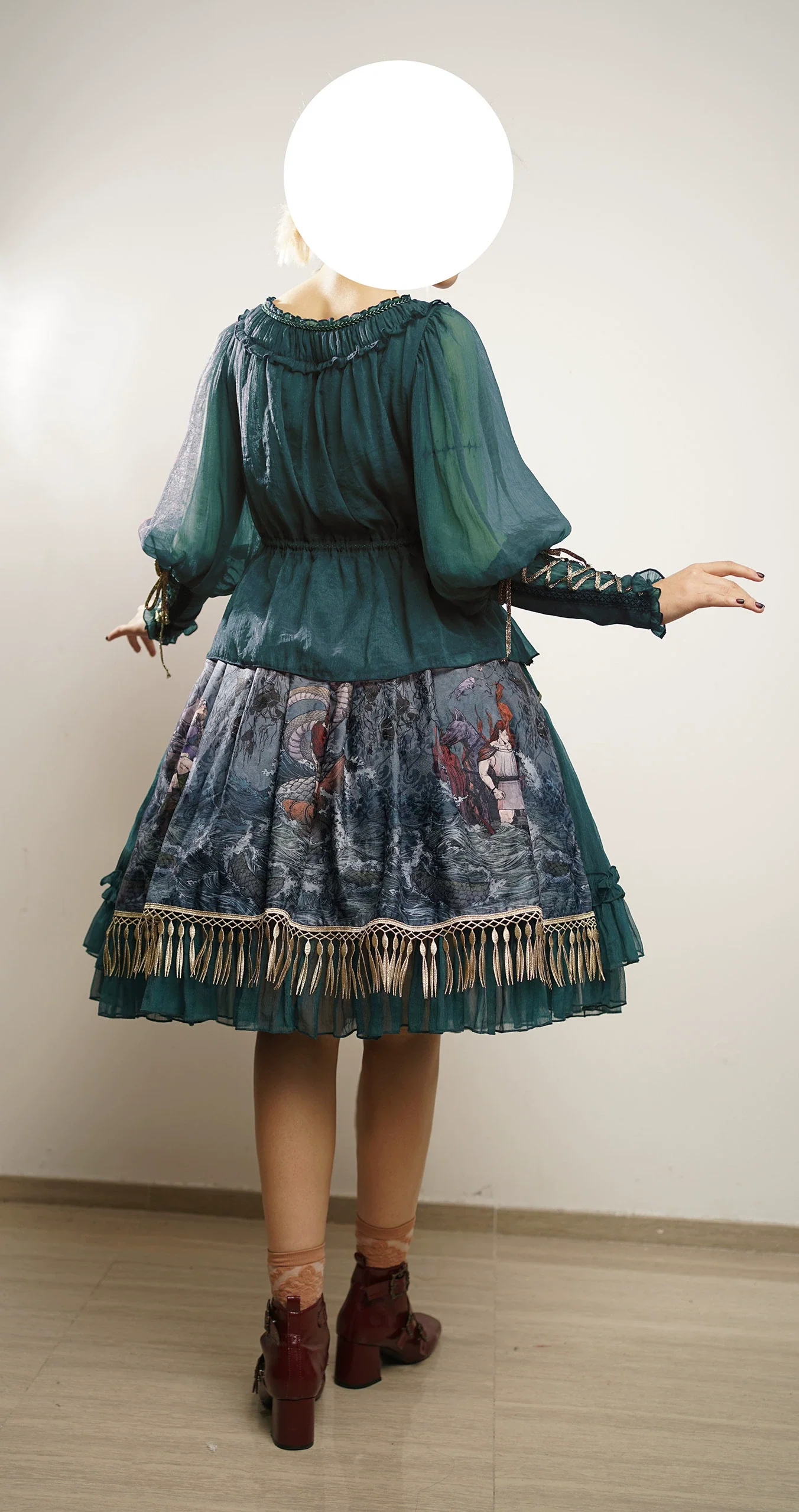 Ragnarok - Nordic Style Loki Lolita JSK SK Dress - Image 34