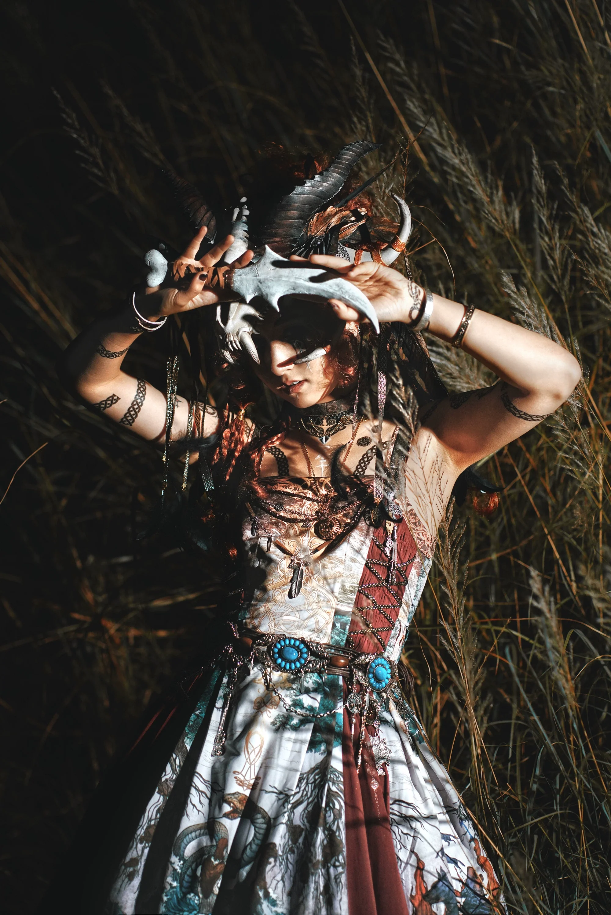 Ragnarok - Nordic Style Loki Lolita JSK SK Dress - Image 44