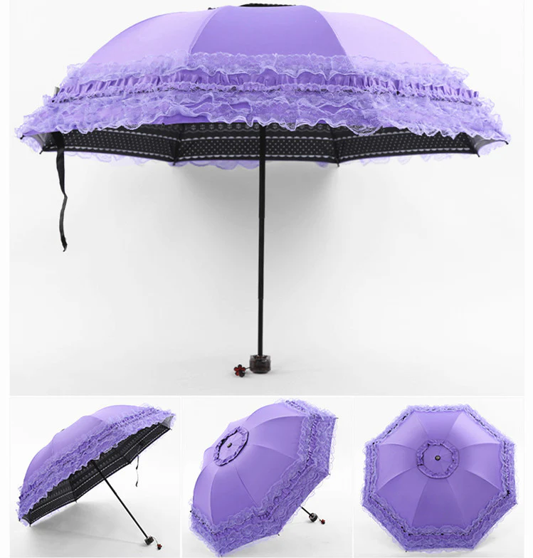 Daily Lolita Lace Princess Sunshade Parasol - Image 17