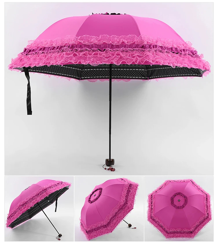 Daily Lolita Lace Princess Sunshade Parasol - Image 18