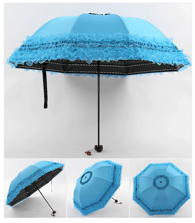 Daily Lolita Lace Princess Sunshade Parasol - Image 19