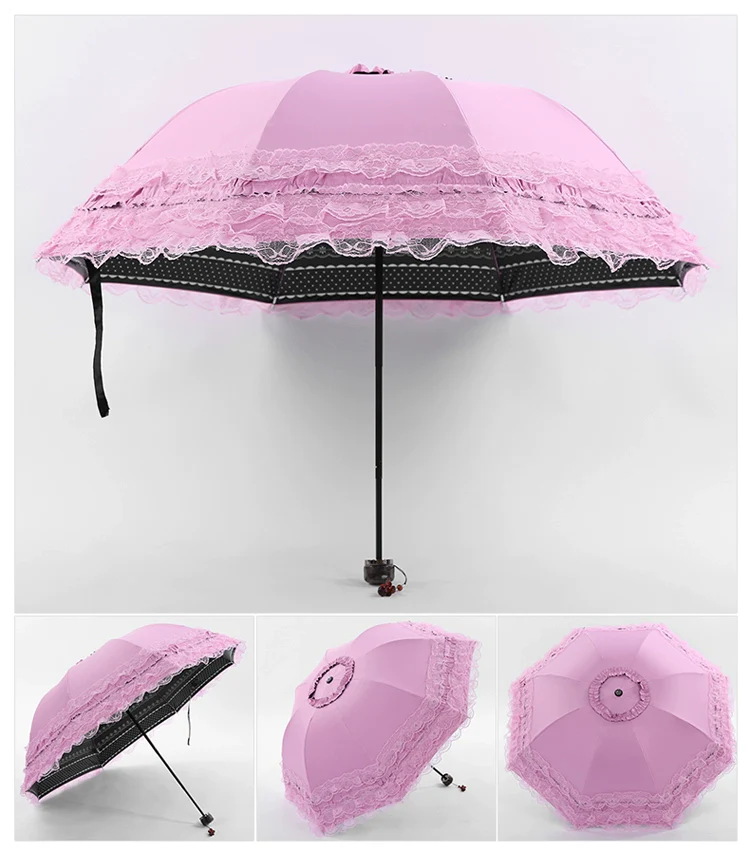 Daily Lolita Lace Princess Sunshade Parasol - Image 20