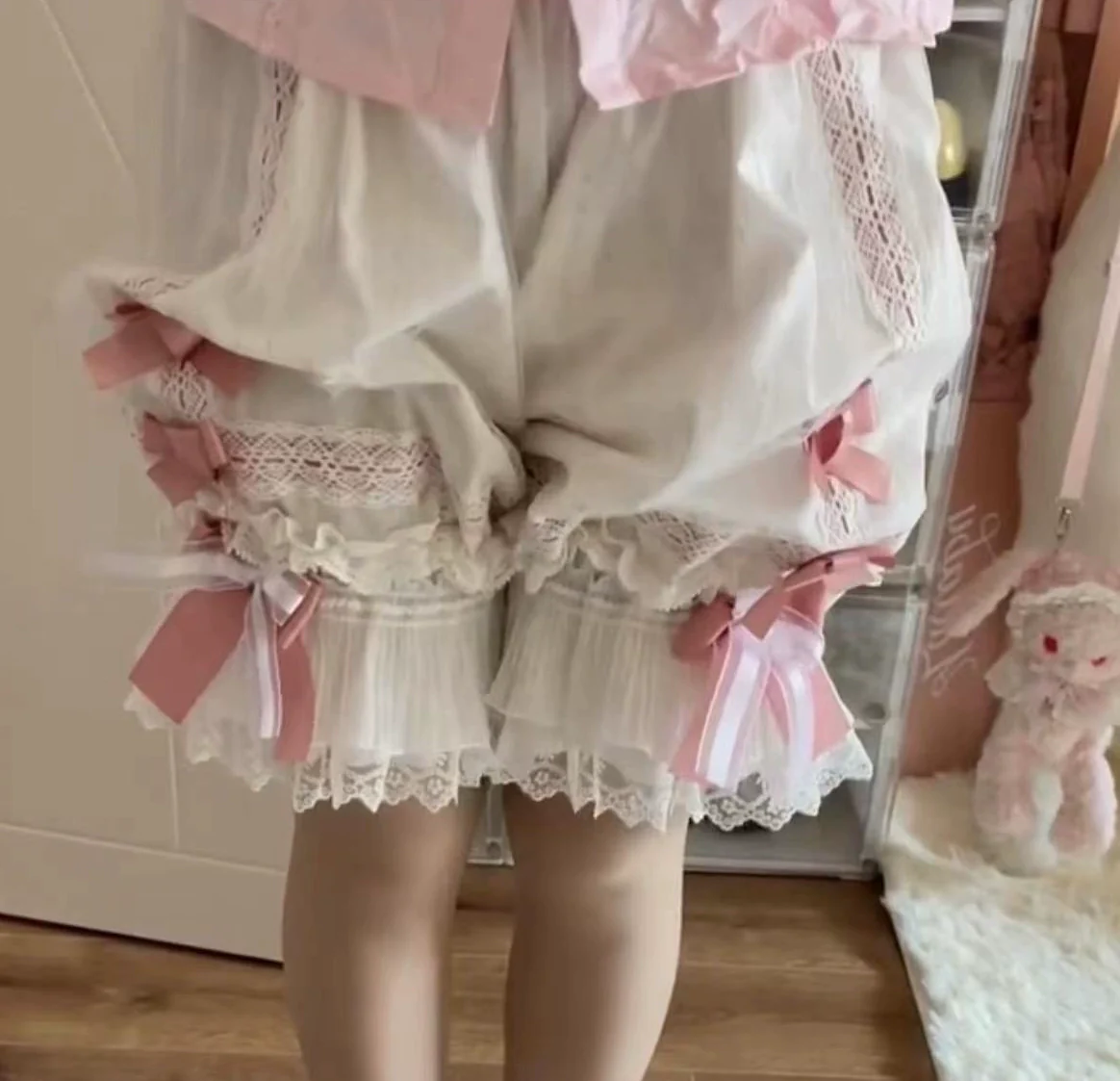 Gorgeous Lolita Bloomers in Coral Fleece & Cotton Styles - Image 18