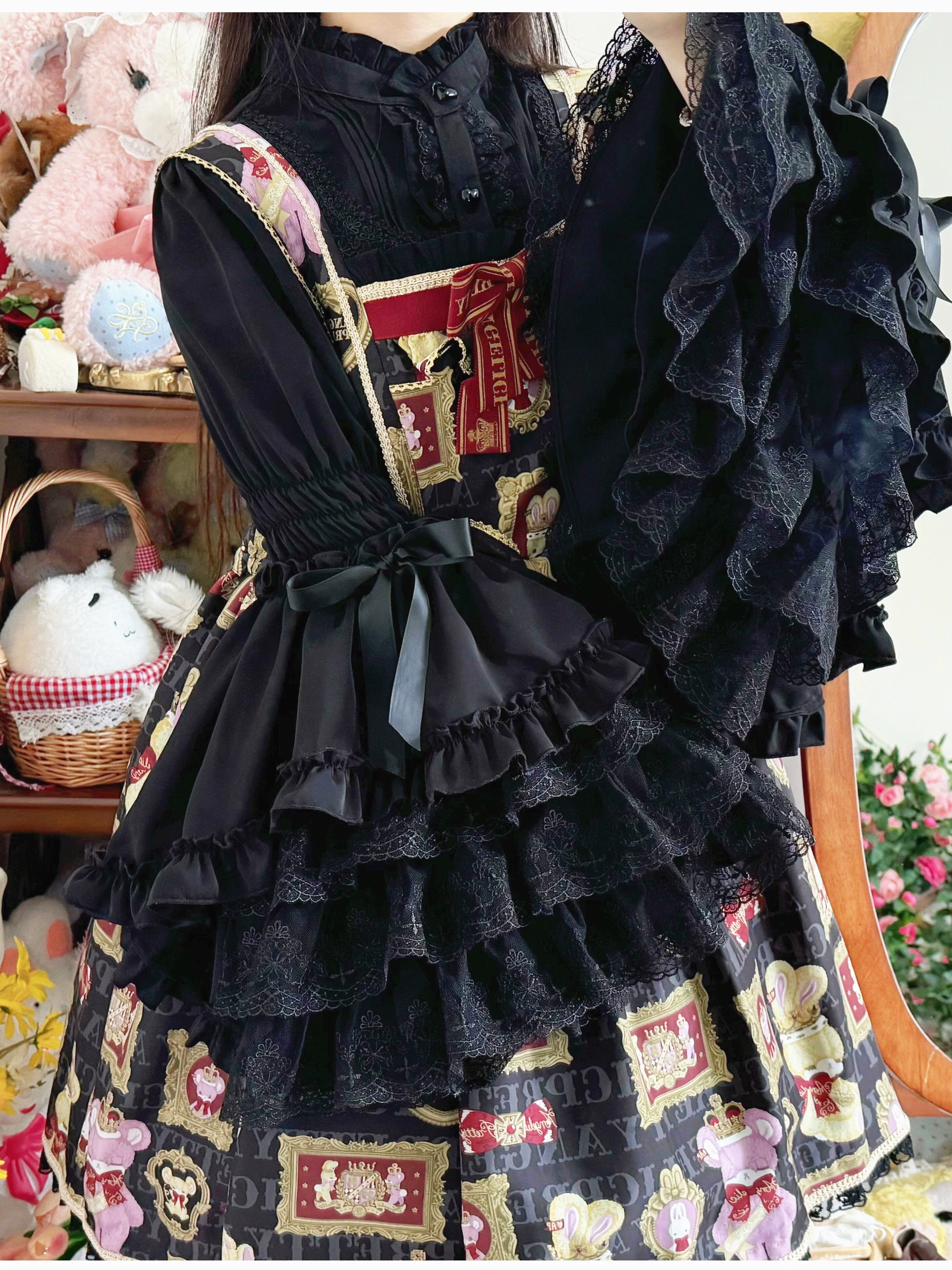 Gorgeous Sweet Lace Lolita Shirt, Hime Sleeve - Image 5