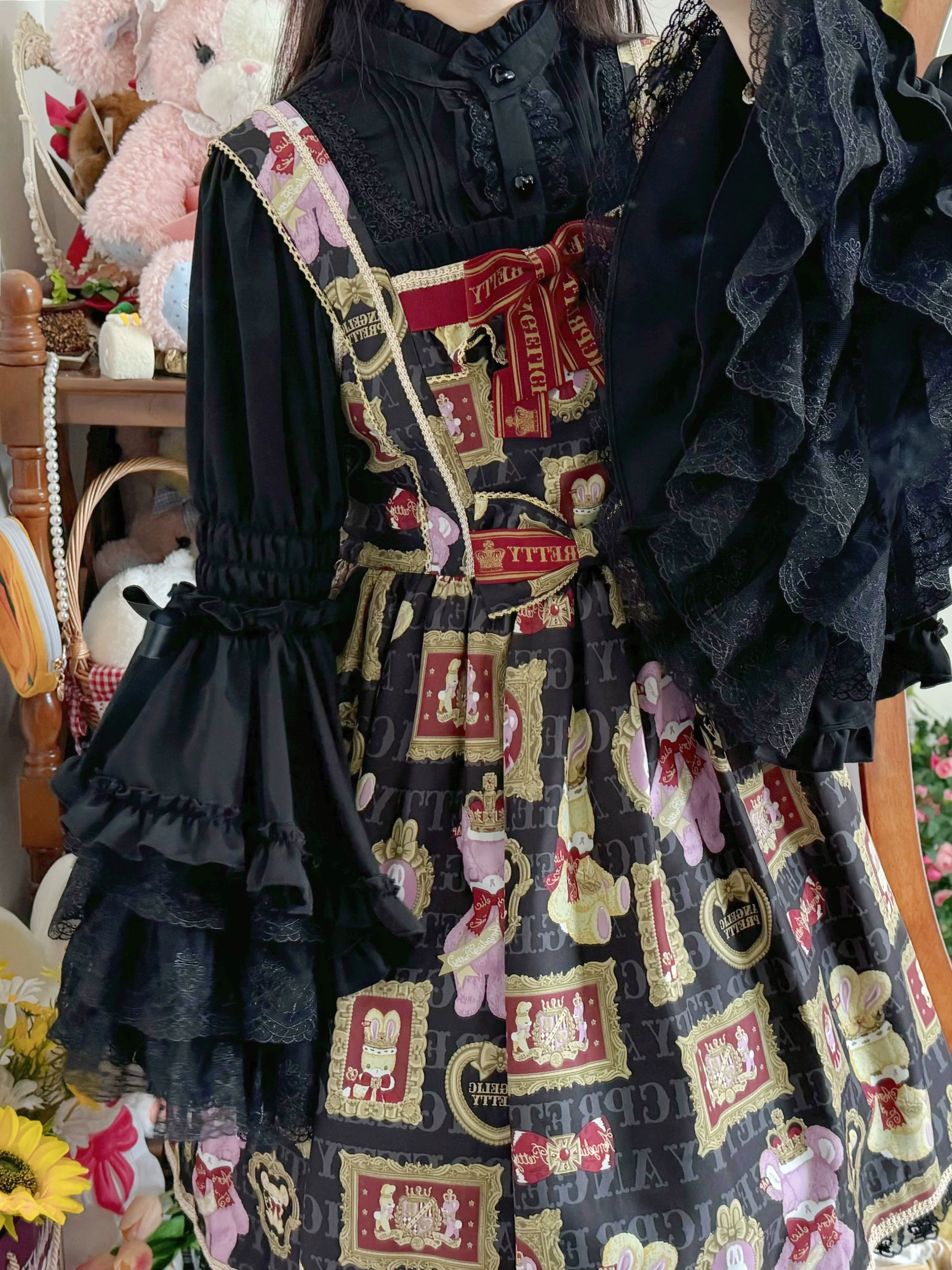 Gorgeous Sweet Lace Lolita Shirt, Hime Sleeve - Image 6