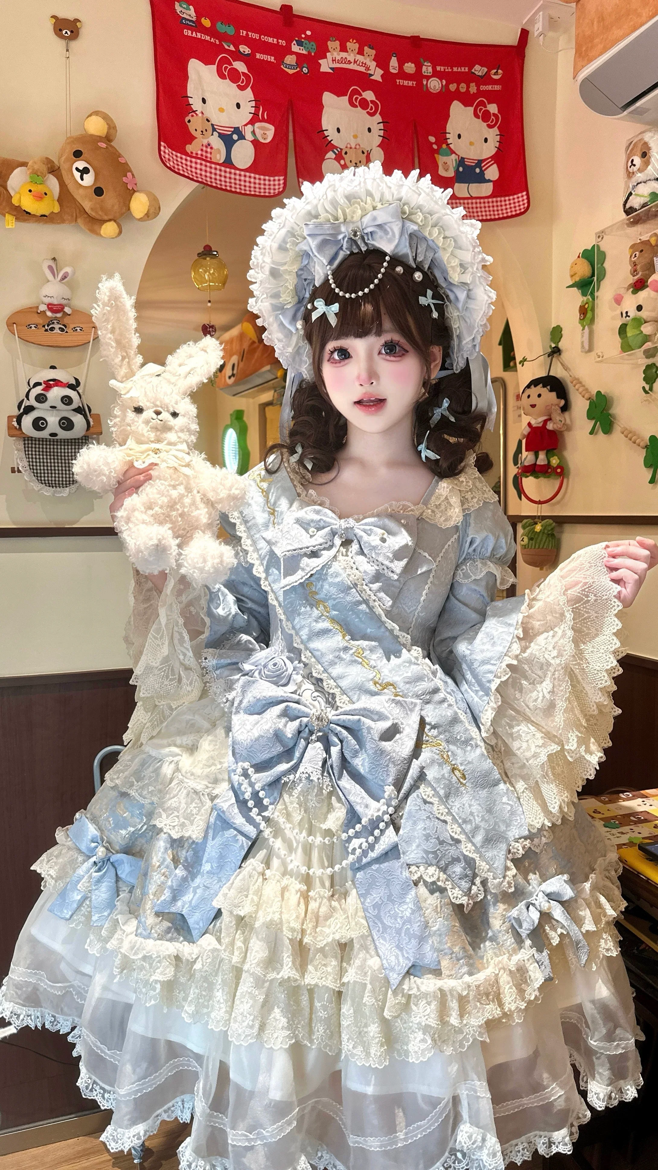 Cloris's Kiss - Gorgeous Sweet Lolita OP Dress, Detachable Hand Sleeves - Image 3