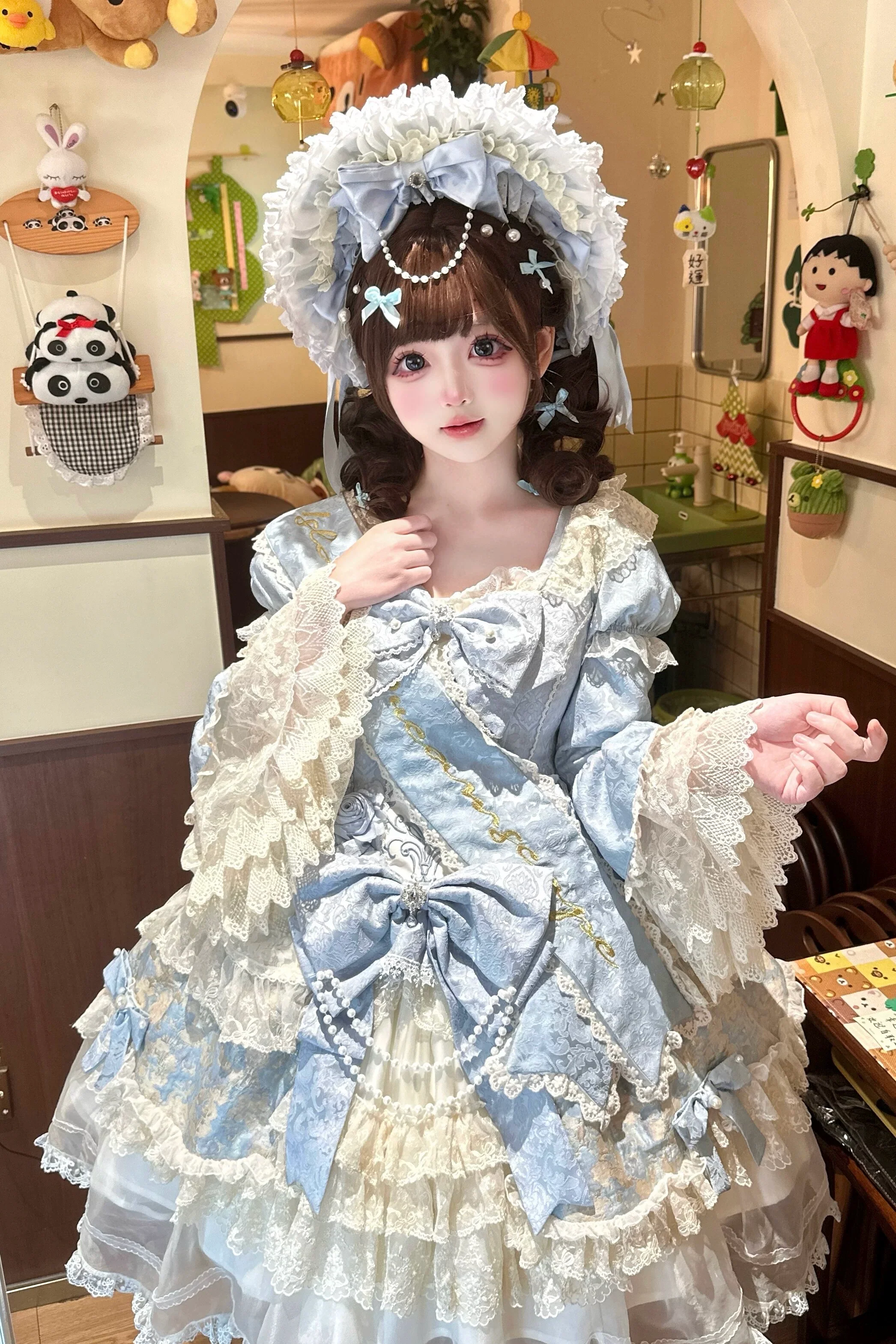 Cloris's Kiss - Gorgeous Sweet Lolita OP Dress, Detachable Hand Sleeves - Image 4