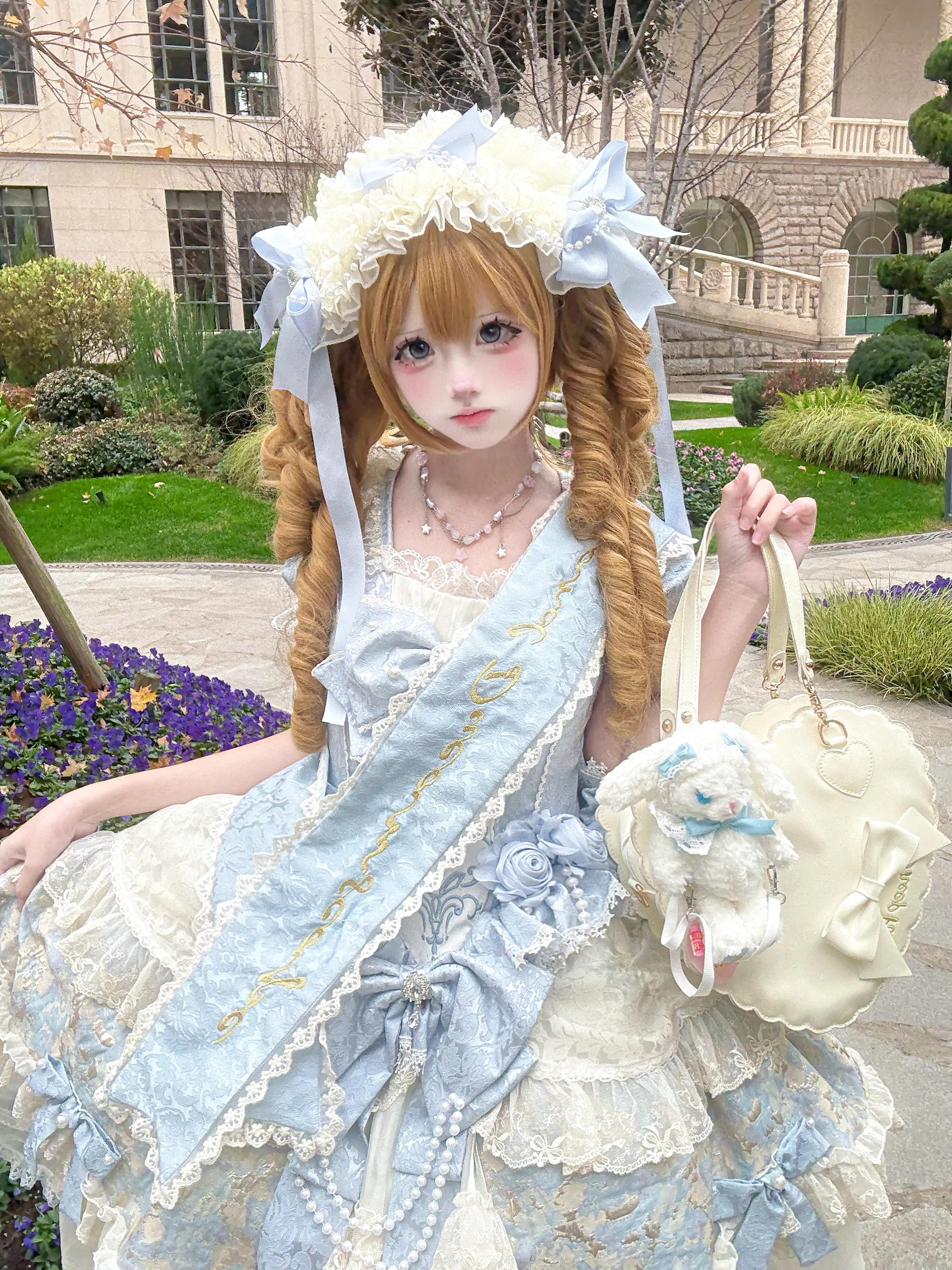 Cloris's Kiss - Gorgeous Sweet Lolita OP Dress, Detachable Hand Sleeves - Image 5