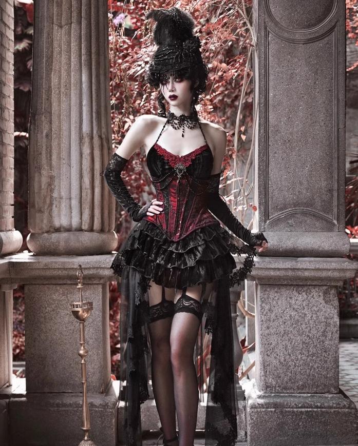 Blood Supply - Duchess - Velvet Gothic Lolita Dress, Corset & Skirt - Image 15